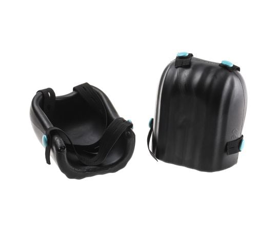 ニーパッド　調節可能なストラップ　ポリウレタン　（PU）　黒