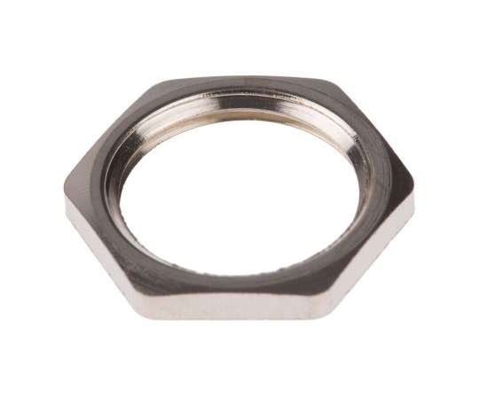 ケーブルグランドロックナット材質：ニッケルめっき真鍮ネジ径 M20 1袋（4個入）