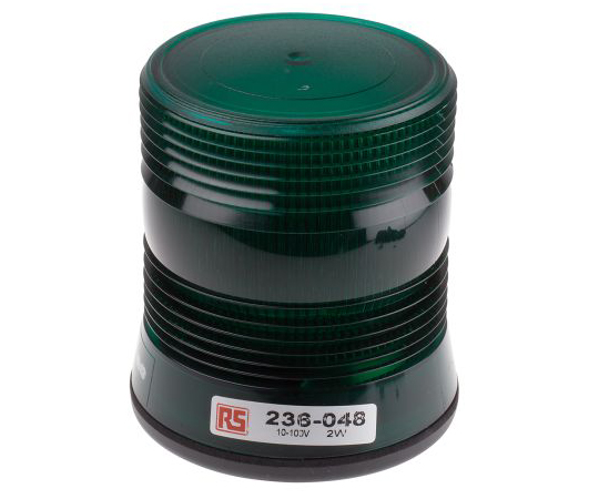 RS PRO Green Xenon Beacon, 10 → 100 V dc, Flashing, Surface Mount 236-048