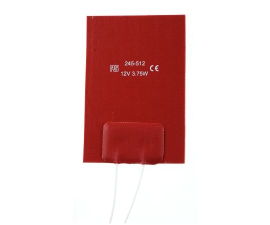 シリコンヒーターマット　3.75　W　50　x　75mm　12　V