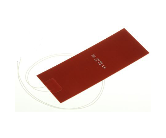 シリコンヒーターマット　15　W　75　x　200mm　12　V　dc