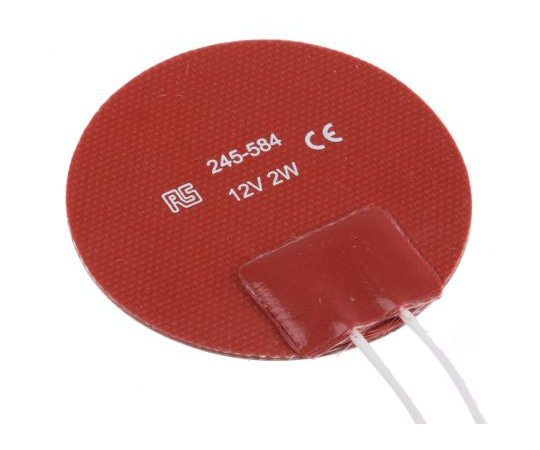 シリコンヒーターマット　2　W　12　V　dc