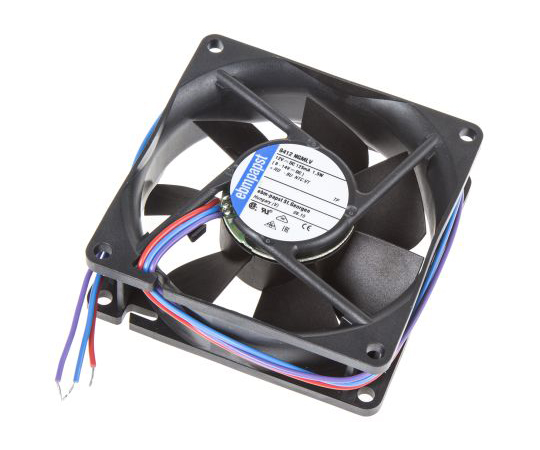 軸流ファン　電源電圧：12　V　dc　80　x　80　x　25mm　DC　（8400Nシリーズ）