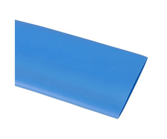 熱収縮チューブ ポリオレフィン 収縮前 38.1mm 収縮後 19.1mm スリーブ長さ 1.2m 青 1袋（5個入）