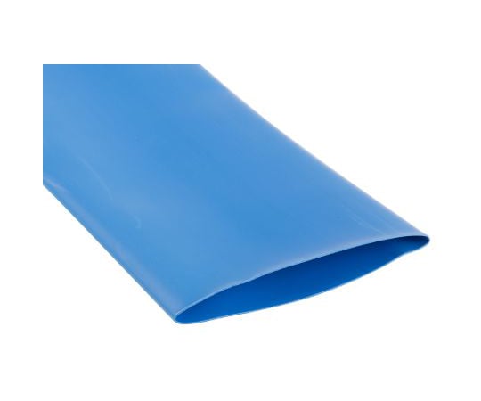 熱収縮チューブ ポリオレフィン 収縮前 50.8mm 収縮後 25.4mm スリーブ長さ 1.2m 青 1袋（5個入）