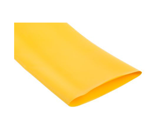 熱収縮チューブ ポリオレフィン 収縮前 50.8mm 収縮後 25.4mm スリーブ長さ 1.2m 黄 1袋（5個入）