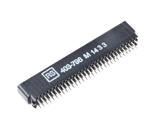 2.54mmピッチ　31極　2列　ストレート　PCBマウント　カードエッジコネクタ