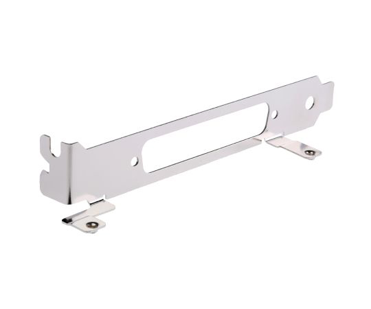 基板カードブラケット　Dサブ、37ピン　取り付け用の耳付き　はんだ面