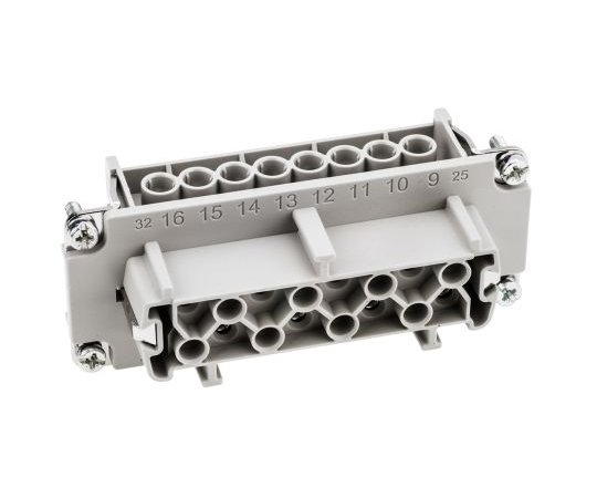 ヘビーデューティコネクタ　H-BE　シリーズ　メス　16極　16A　600　V