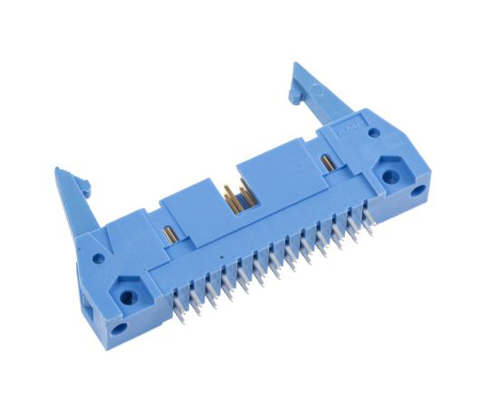 基板ヘッダ　26極　2列　ストレート　電線対基板　2.54mm　アンプラッチ