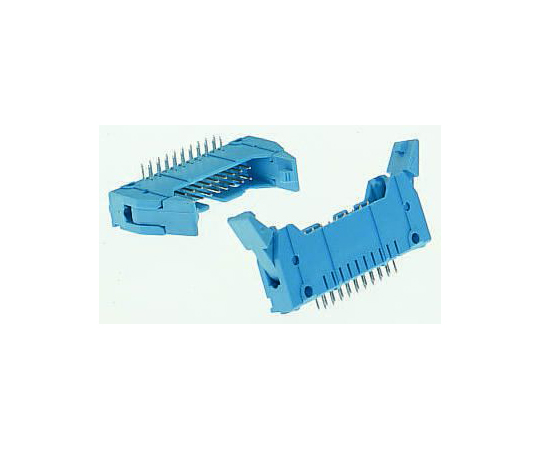 基板ヘッダ　34極　2列　ストレート　電線対基板　2.54mm　アンプラッチ