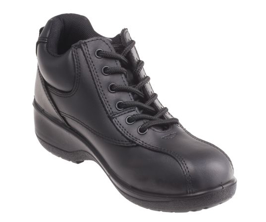 63-6655-17取扱停止安全靴レディス黒ブーツタイプ日本サイズ25cmUK6 462-326
