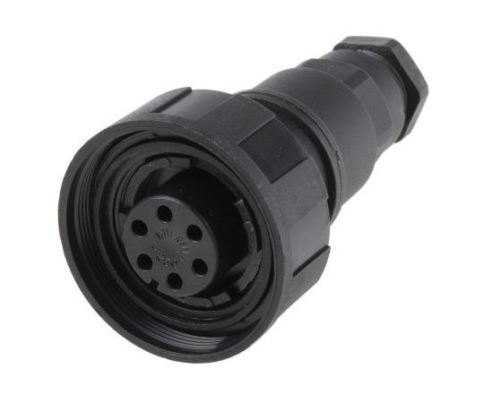 丸形コネクタ　Standard　Buccaneerシリーズ　接触コンタクト：メス　6極　メス