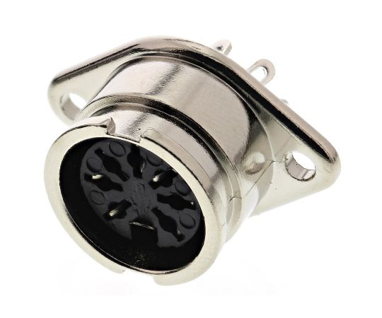 Dinソケット　Socket　7極　シャーシマウント