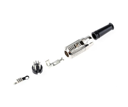 Dinプラグ　Plug　7極　ケーブルマウント