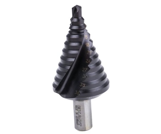 ステップドリルビット　HSS　6　→　36mm　11段　ドリル深さ3mm