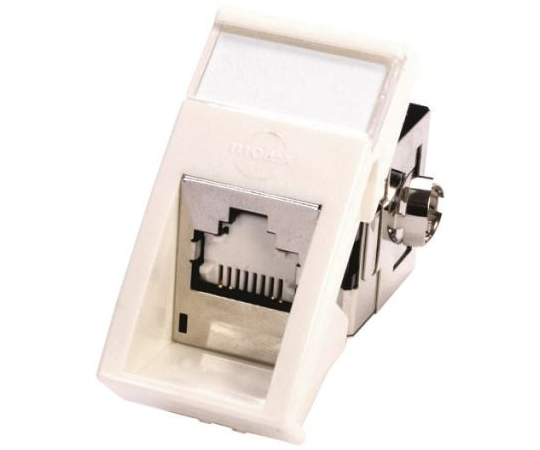 Cat6　RJ45　STP　アングル　RJ　白　PowerCatシリーズ