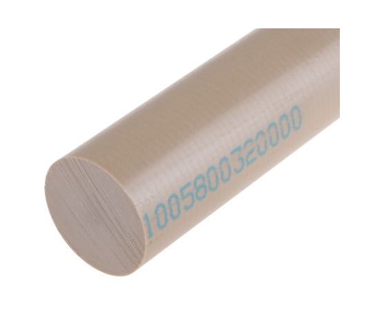 ポリエーテルエーテルケトン（PEEK）ロッド　ピーク　300mm　ベージュ　32mm径