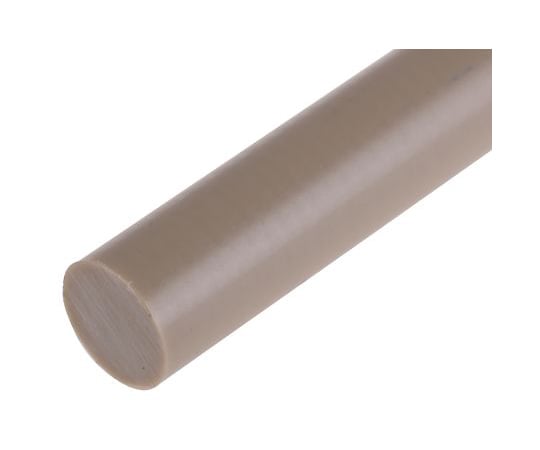ポリエーテルエーテルケトン（PEEK）ロッド　ピーク　300mm　ベージュ　12mm径