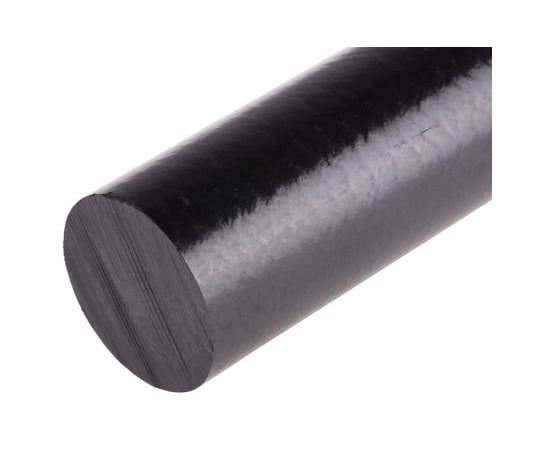 ポリエーテルエーテルケトン（PEEK）ロッド　ピーク　300mm　黒　30mm径