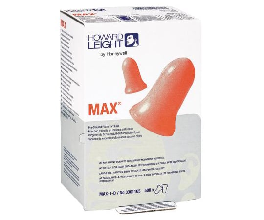 耳栓 使い捨て ポリウレタンフォーム オレンジ 1箱（500個入）