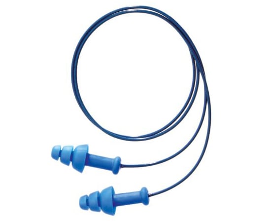 耳栓 再利用可能 熱可塑性エラストマ 50 青 1箱（50個入）