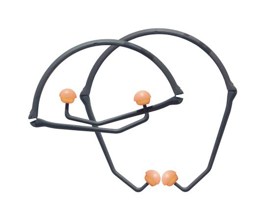 耳栓　使い捨て　ポリウレタンフォーム、熱可塑性エラストマ　オレンジ