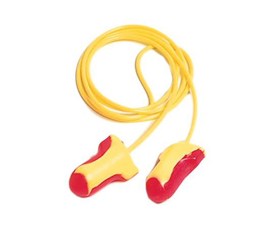 耳栓 使い捨て ポリウレタンフォーム、熱可塑性エラストマ ピンク、黄 1箱（100個入）