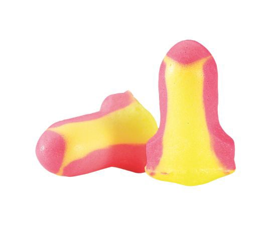 耳栓 使い捨て ポリウレタンフォーム、熱可塑性エラストマ ピンク、黄 1箱（200個入）