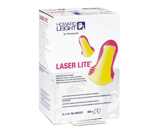 耳栓 使い捨て ポリウレタン ピンク、黄 1箱（500個入）