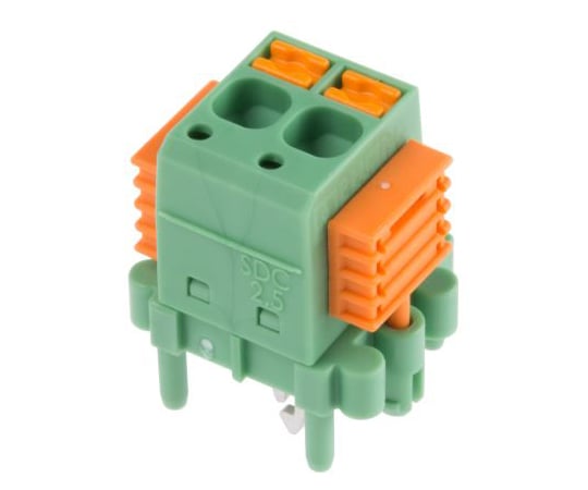 基板用端子台　SDC　2.5/　2-PV-5.0-ZBシリーズ　5mmピッチ　1列　2極　緑