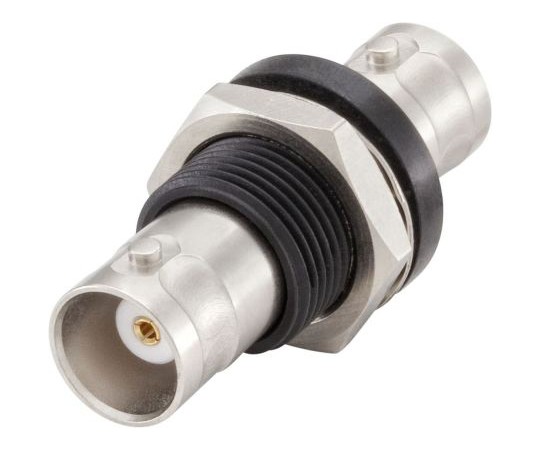 同軸　変換アダプタ　ストレート　BNC　ジャック　-　BNC　-　ジャック　ニッケル