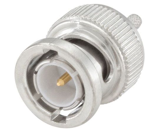 BNCコネクタ　プラグ　75Ω　ケーブルマウント　圧着タイプ