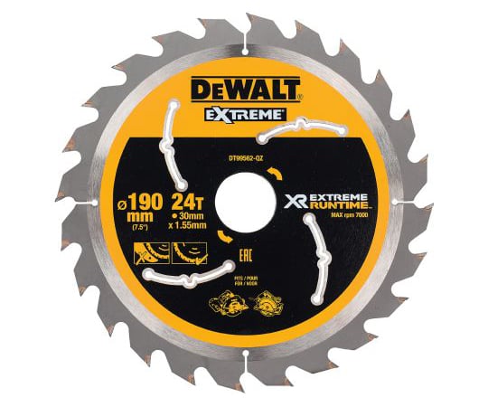 Dewalt　丸のこぎり替刃　刃直径190mm