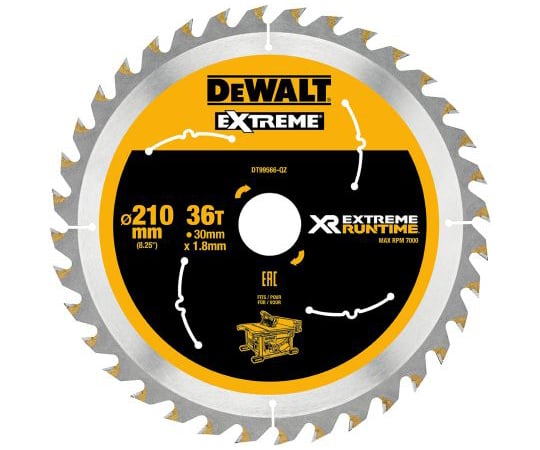 Dewalt　丸のこぎり替刃　刃直径210mm