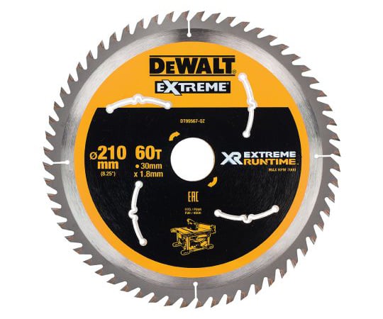Dewalt　丸のこぎり替刃　刃直径210mm