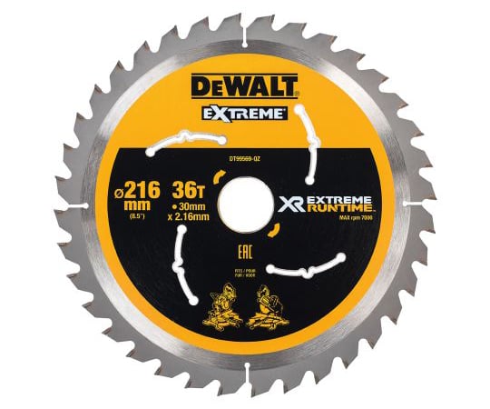 Dewalt　丸のこぎり替刃　刃直径216mm