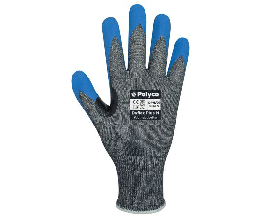 作業用手袋　耐切創性　青