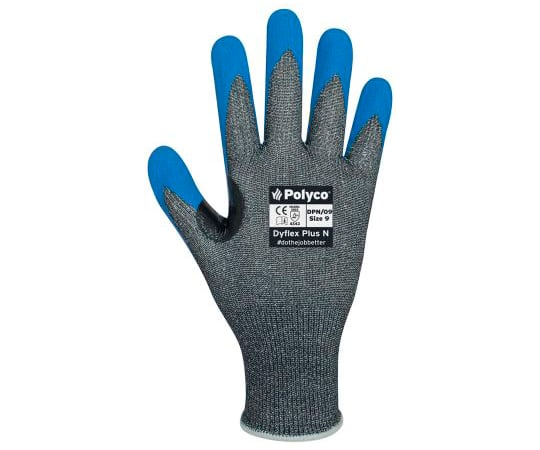 作業用手袋　耐切創性　青