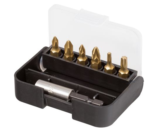 ドライバービットセット　7　ピース　Phillips;　Pozidriv;　Torx　インパクトビットセット