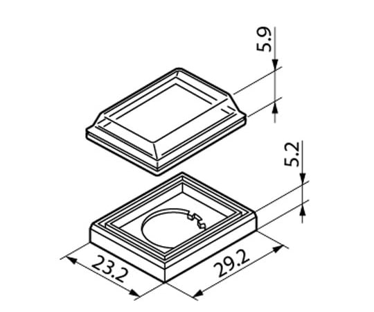 押しボタンカバー 1袋（5個入）