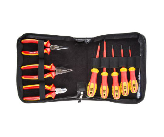 絶縁プライヤ及びドライバセット　9個