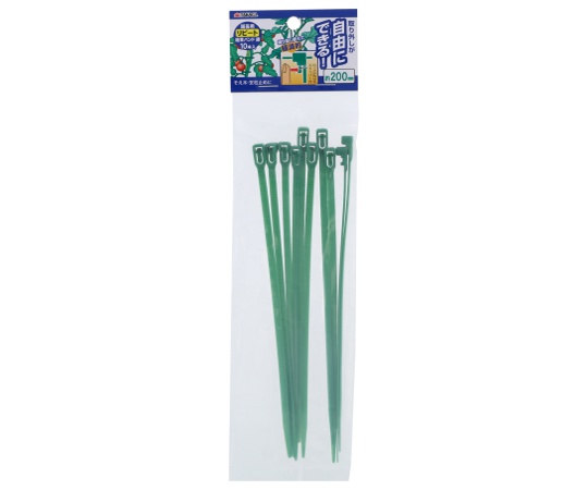 TKG　園芸用リピート結束バンド　緑　200mm　10本入　2071949