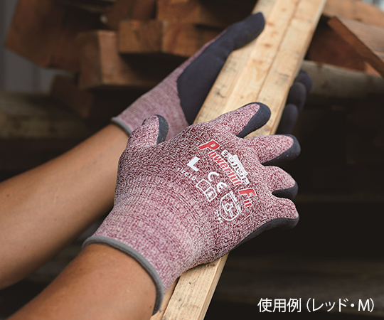 デジハンド　パワフルフィットストレッチライナー　レッド　120双入　M　9371