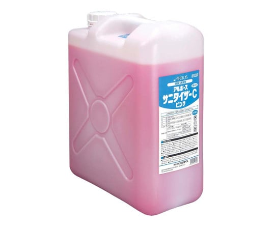 アルボース 除菌洗浄剤 サニタイザーC 20kg(ピンク) 2909410