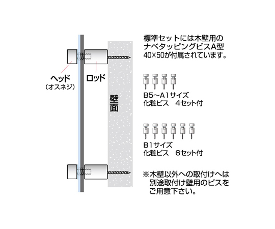 ウォールメイキャップ　クリア　B3　WTT-B3
