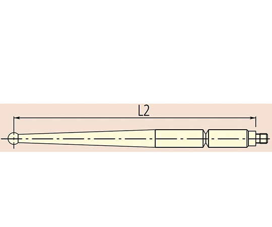 63-7259-82 測定子 テストインジケータ用 0.5Dポイント 190549 【AXEL