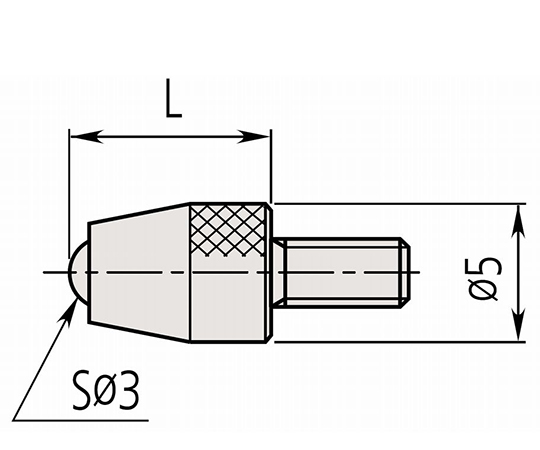 63-7291-33 3Dプラスチック測定子 901994 【AXEL】 アズワン