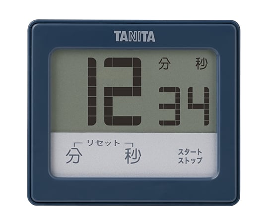 タニタ63-7292-16　防水タッチパネルタイマー　ブルー TD-414-BL