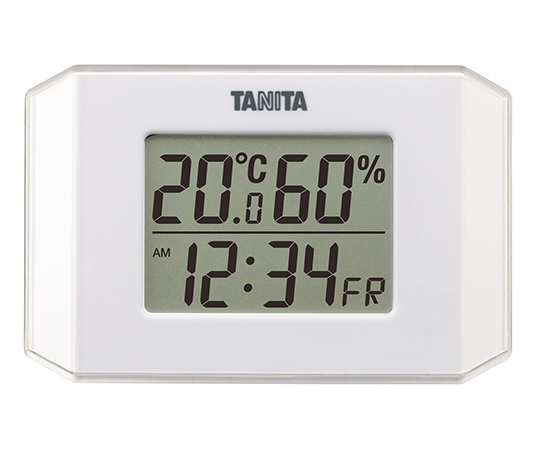 63-7292-28 デジタル温湿度計 ホワイト TT-574-WH